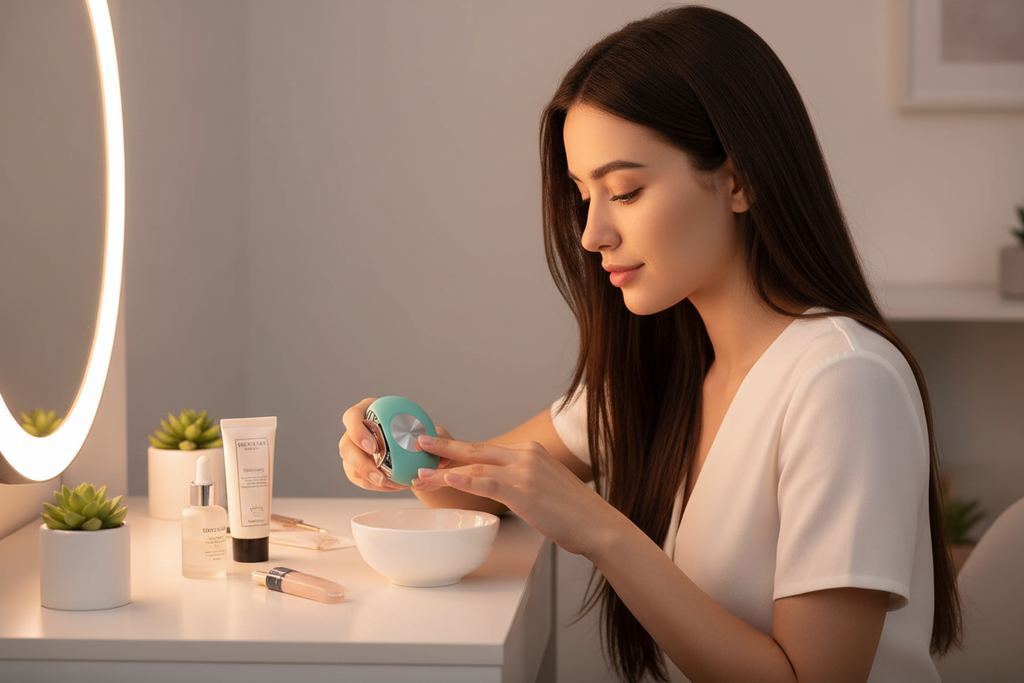 Teal nail clipper new brunette model vanity